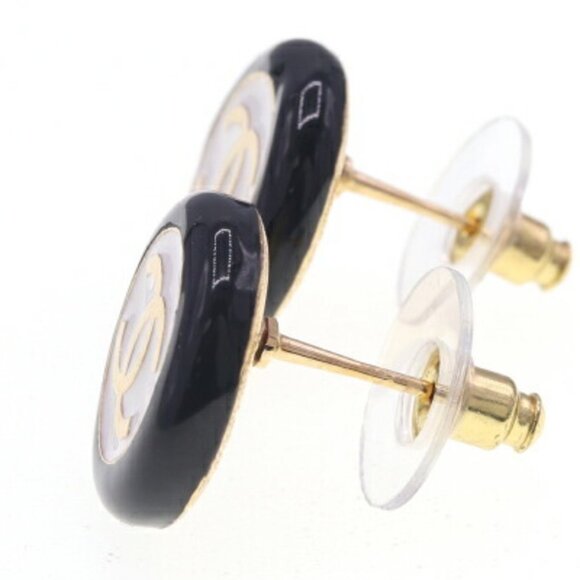 CHANEL Black Logo Earrings - Picture 2 of 6